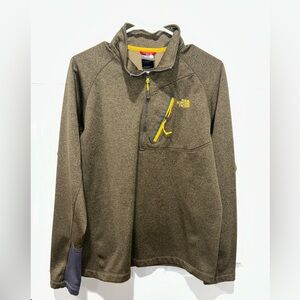 The North Face 1/2 Zip Fleece‎ Men’s M Medium Green Pullover Sweatshirt